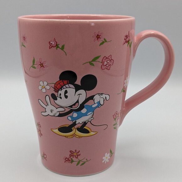 Minnie Mouse Pink Floral Mug - Disney Store - Picture 1 of 10
